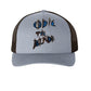 Eddie the blade grey ball cap w/daggers design