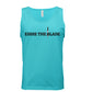 Eddie the blade blue tank top w/logo