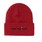 Eddie the blade red beanie w//logo