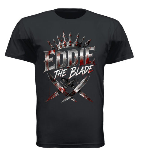 Eddie the blade black t-shirt w/daggers