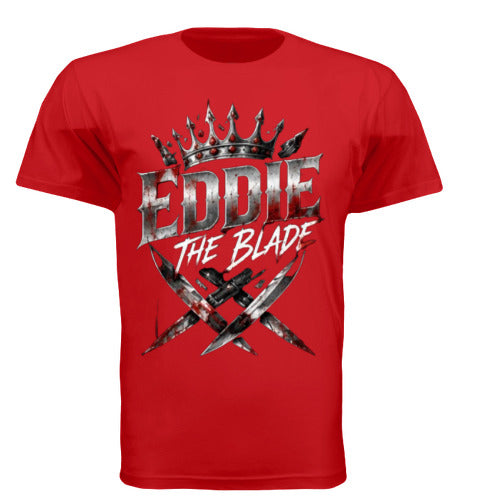 Eddie the blade red t-shirt w/daggers