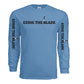 Eddie the blade blue long shirt w/logo