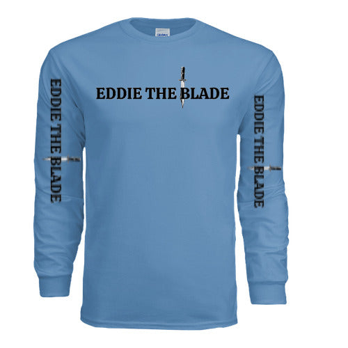 Eddie the blade blue long shirt w/logo