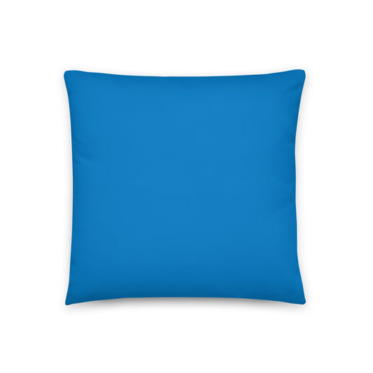 Eddie the blade blue throw  Pillow (small)