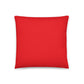 Eddie the blade red throw Pillow w/logo  (small)