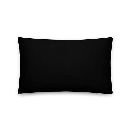 Eddie the blade large Pillow (black)