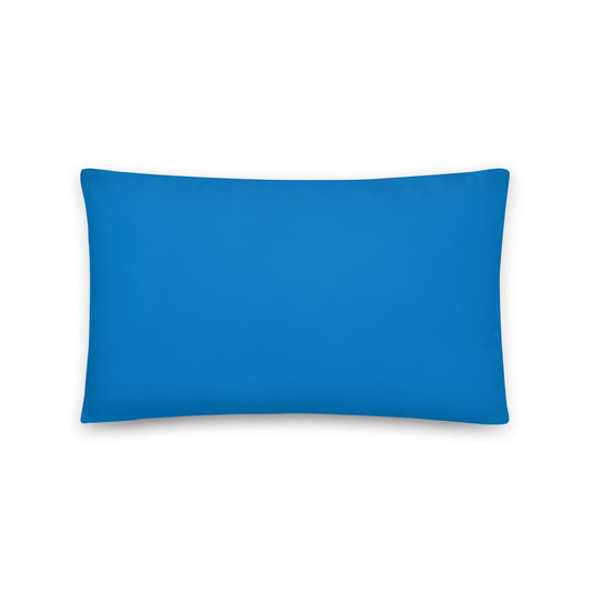 Eddie the blade large  Pillow (blue)