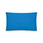 Eddie the blade blue Pillow with logo (large)