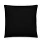 Eddie the blade black Pillow with red logo (medium)