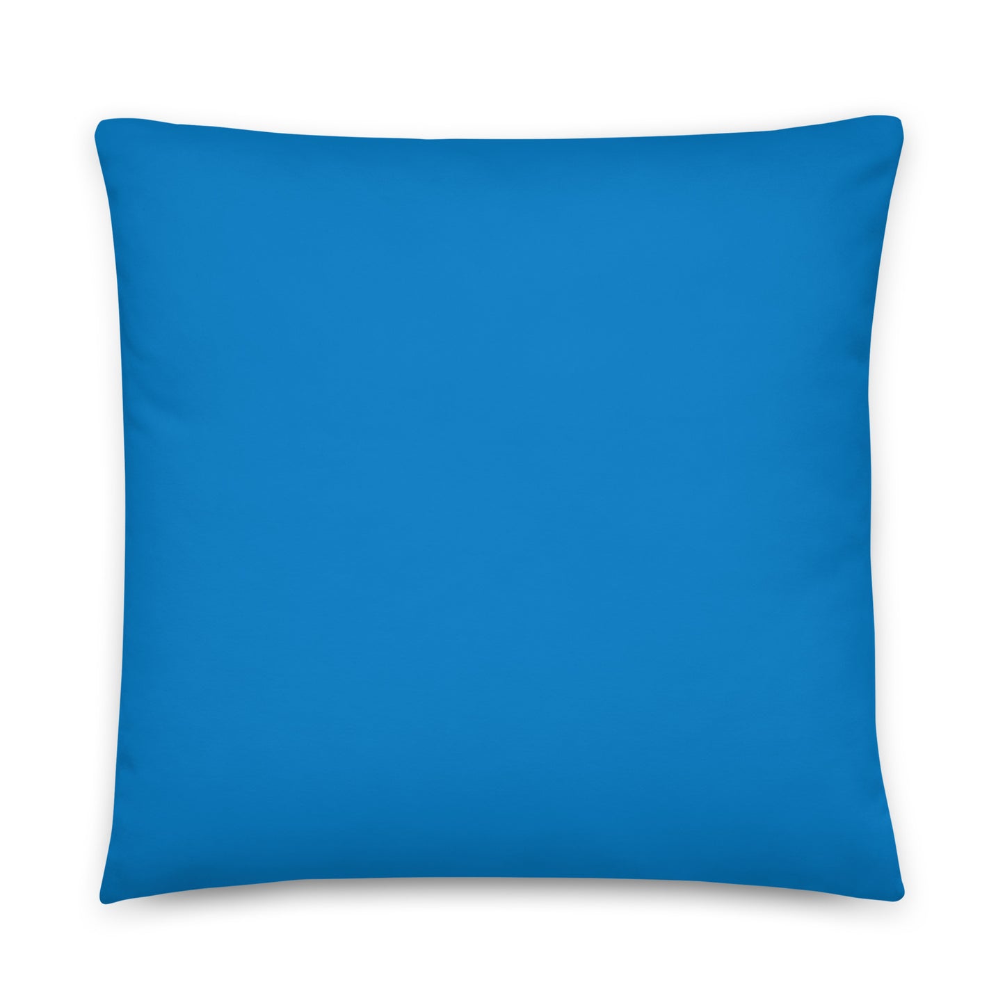 Eddie the blade blue throw  Pillow with logo (medium)