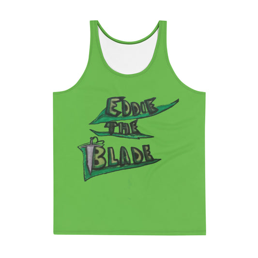 Eddie the blade green leaf logo tank Top