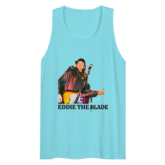 Eddie the blade blue tank top