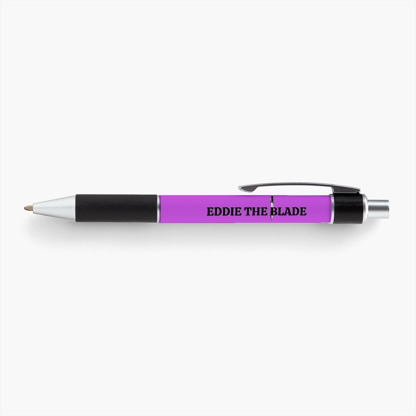 Eddie the blade purple pen w/logo