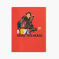 Eddie the blade red throw blanket w/photo logo