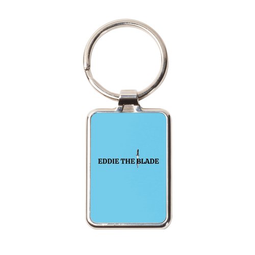 Eddie the blade blue keychain W/logo