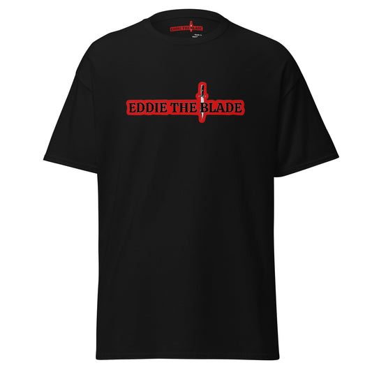 EDDIE the blade black t-shirt (red logo)