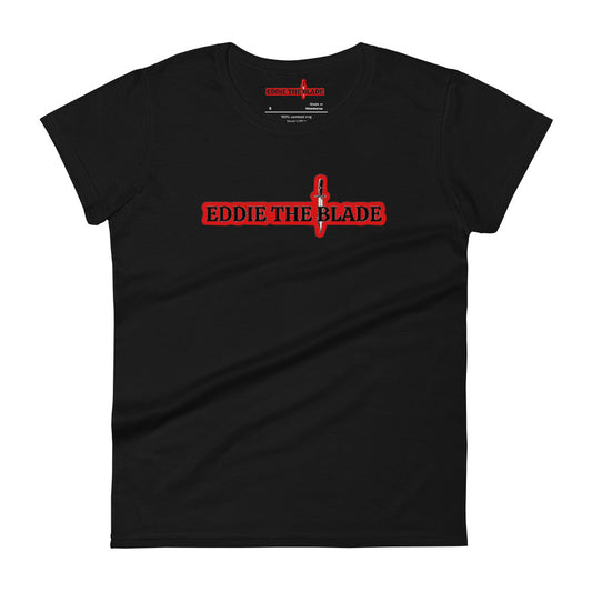 Eddie the black ladys t-shirt (red logo)