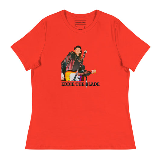 Eddie the blade red ladys T-Shirt